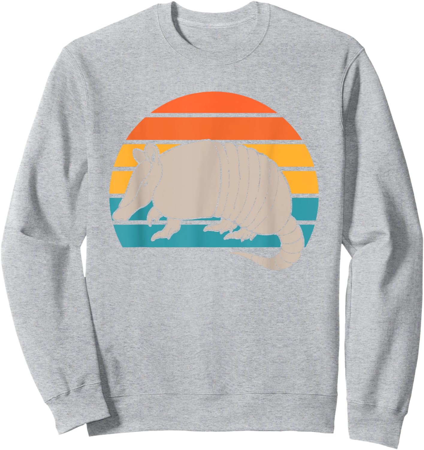 Animal Lover Outdoors Wild Nature Wildlife Retro Armadillo Sweatshirt - Sweatshirt | Ash