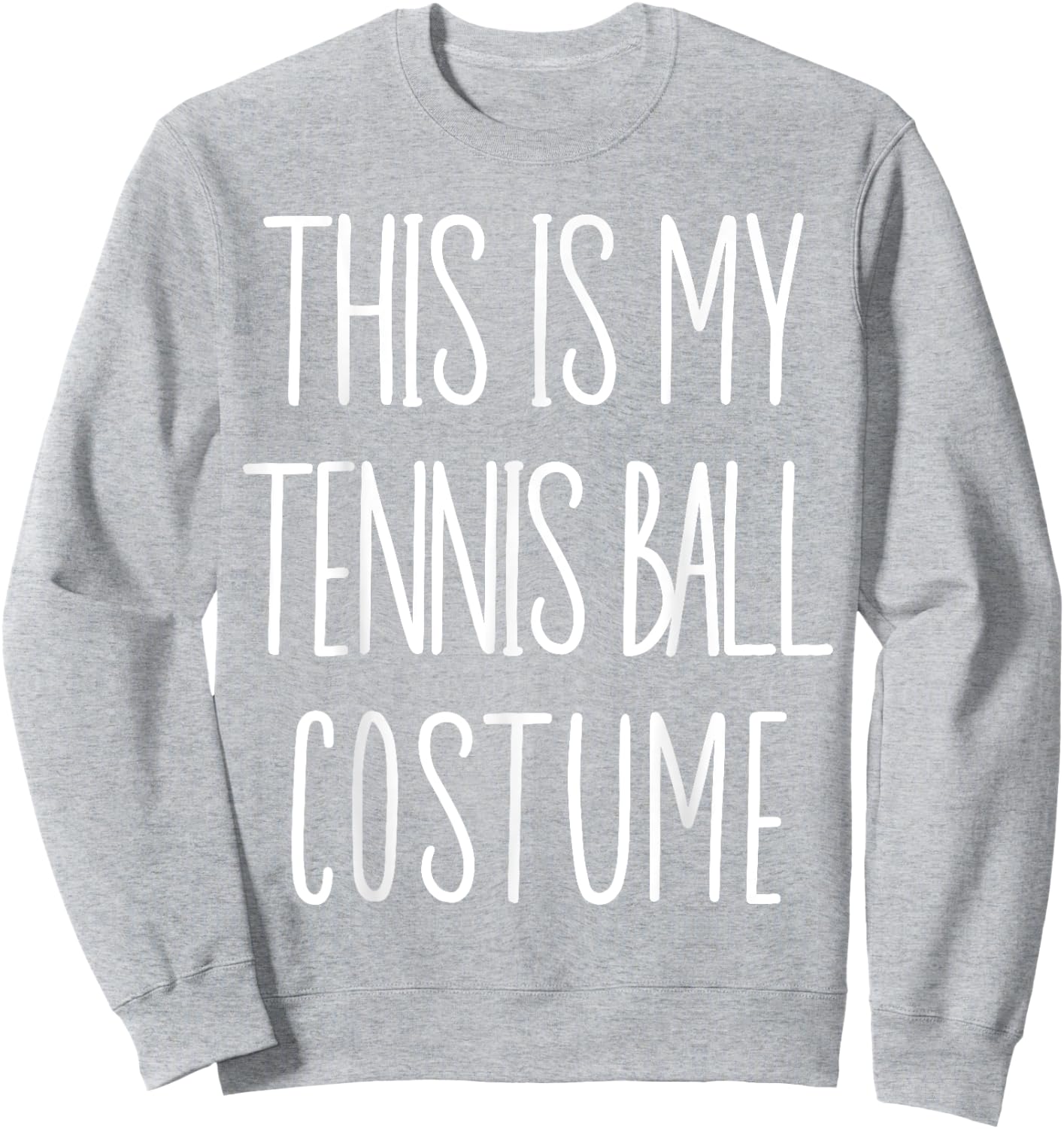 Tennis Ball Costume Funny Tennis Player Halloween Costume Sweatshirt - Sweatshirt | Ash