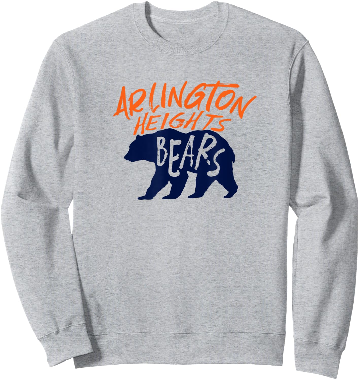 Arlington Heights Bears Football Team Touchdown Retro Sweatshirt - Sweatshirt | Ash
