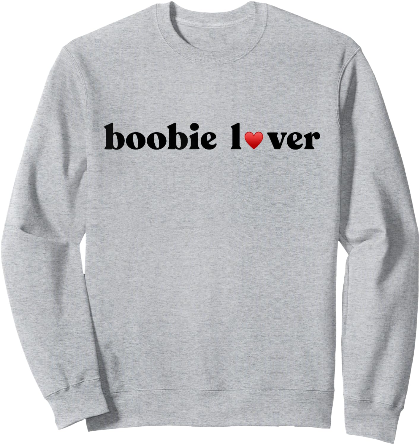 boobie lover Breast Cancer Awareness Sweatshirt - Sweatshirt | Ash