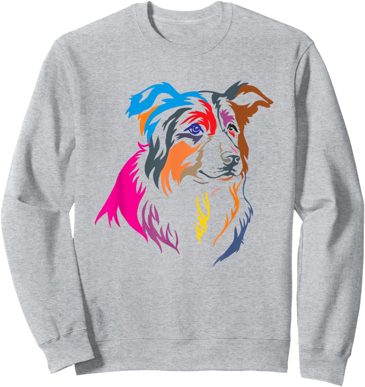 Cute Border Collie herding dog Sweatshirt - Sweatshirt | Ash