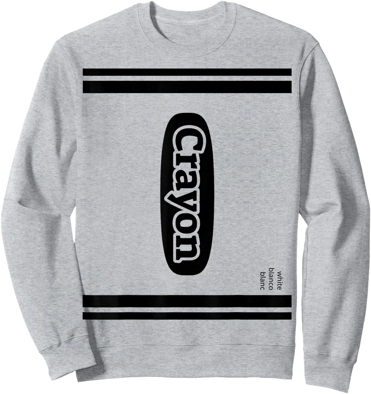 Crayon White Group Costume Sweatshirt - Sweatshirt | Ash
