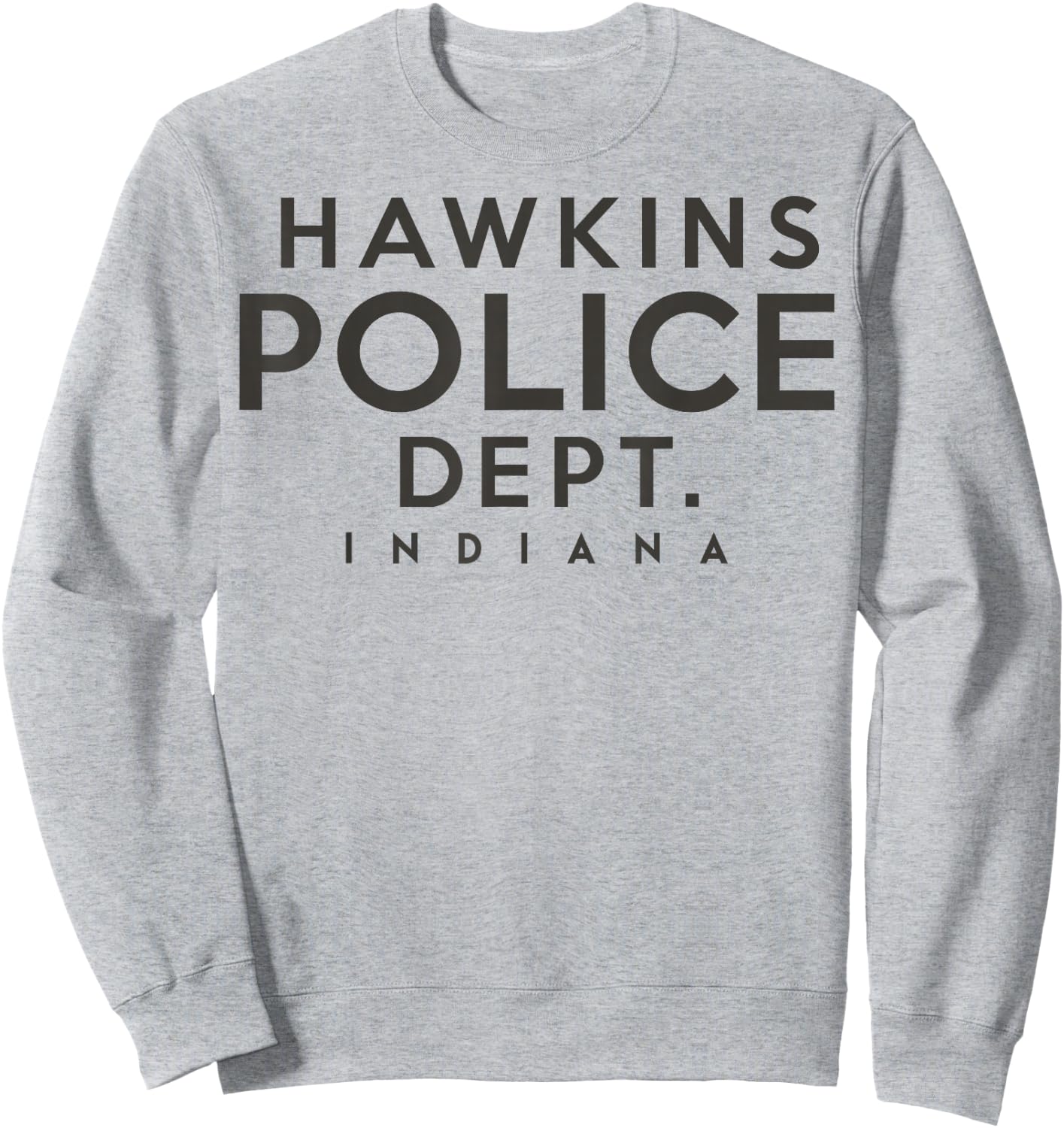 Netflix Stranger Things Hawkins Police Dept. Indiana Sweatshirt - Sweatshirt | Ash