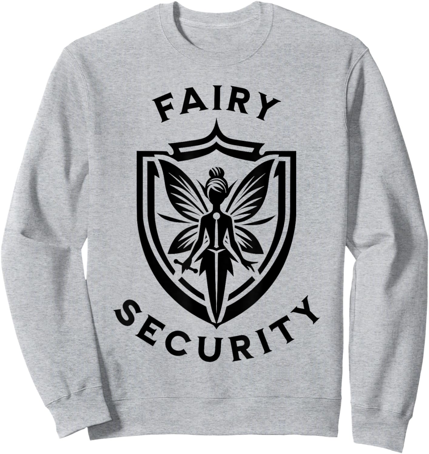 Fairy Security Halloween Costume Mom Dad Adult Big Daughter Sweatshirt - Sweatshirt | Ash