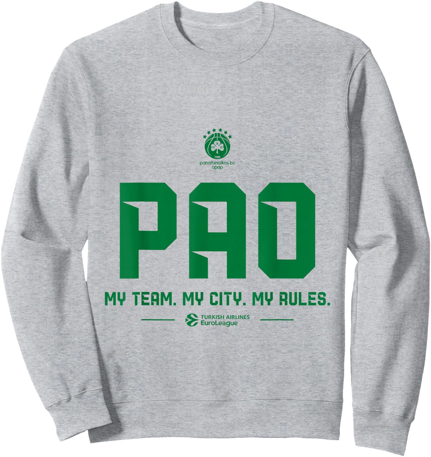 Teams - Panathinaikos OPAP Athens (White) Sweatshirt - Sweatshirt | Ash