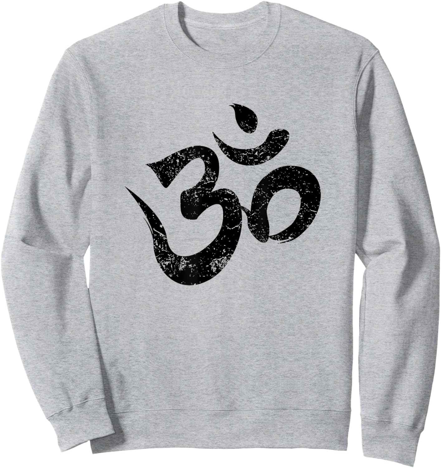 Meditation Shirt Orange Spiritual Indian Yoga Symbol Om Sweatshirt - Sweatshirt | Ash