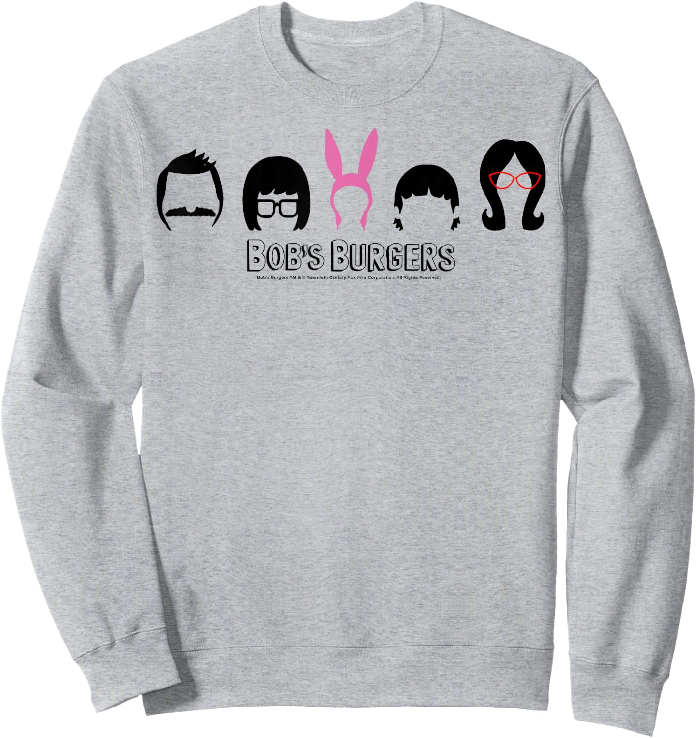 Bob's Burgers Family Hair Sweatshirt - Sweatshirt | Ash