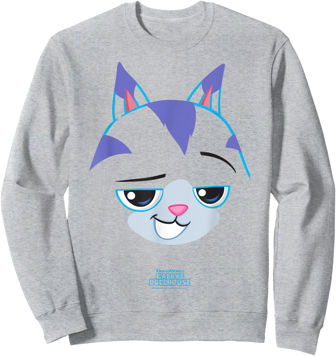 DreamWorks Gabby’s Dollhouse CatRat Big Face Halloween Sweatshirt - Sweatshirt | Ash