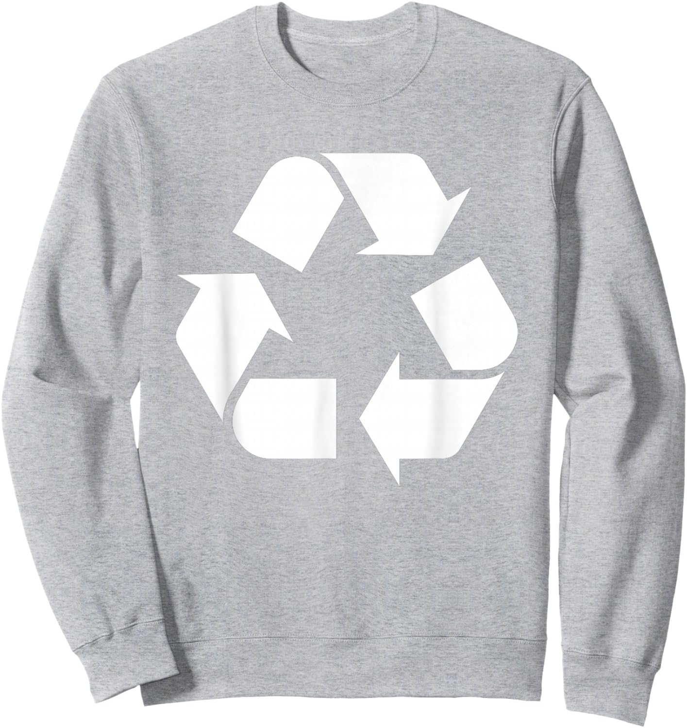 Recycling Logo Recycle Symbol Earth Day Boys Girls Men Women Sweatshirt - Sweatshirt | Ash