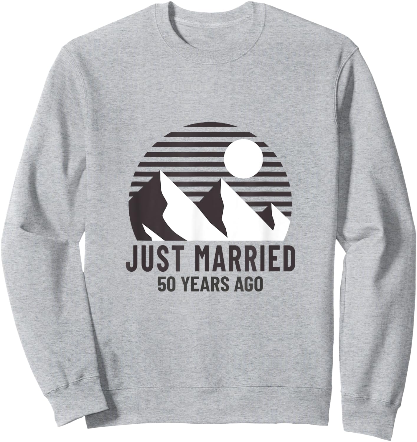 Romantic Matching Couples - 50th Golden Wedding Anniversary Sweatshirt - Sweatshirt | Ash