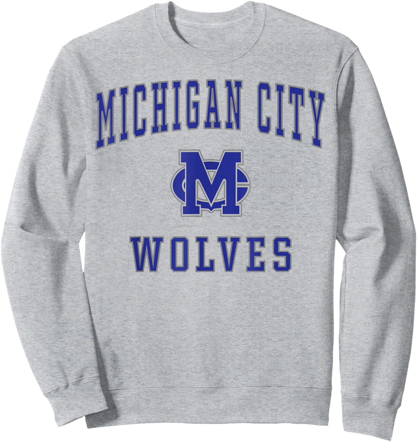 Michigan City High School Wolves Sweatshirt - Sweatshirt | Ash