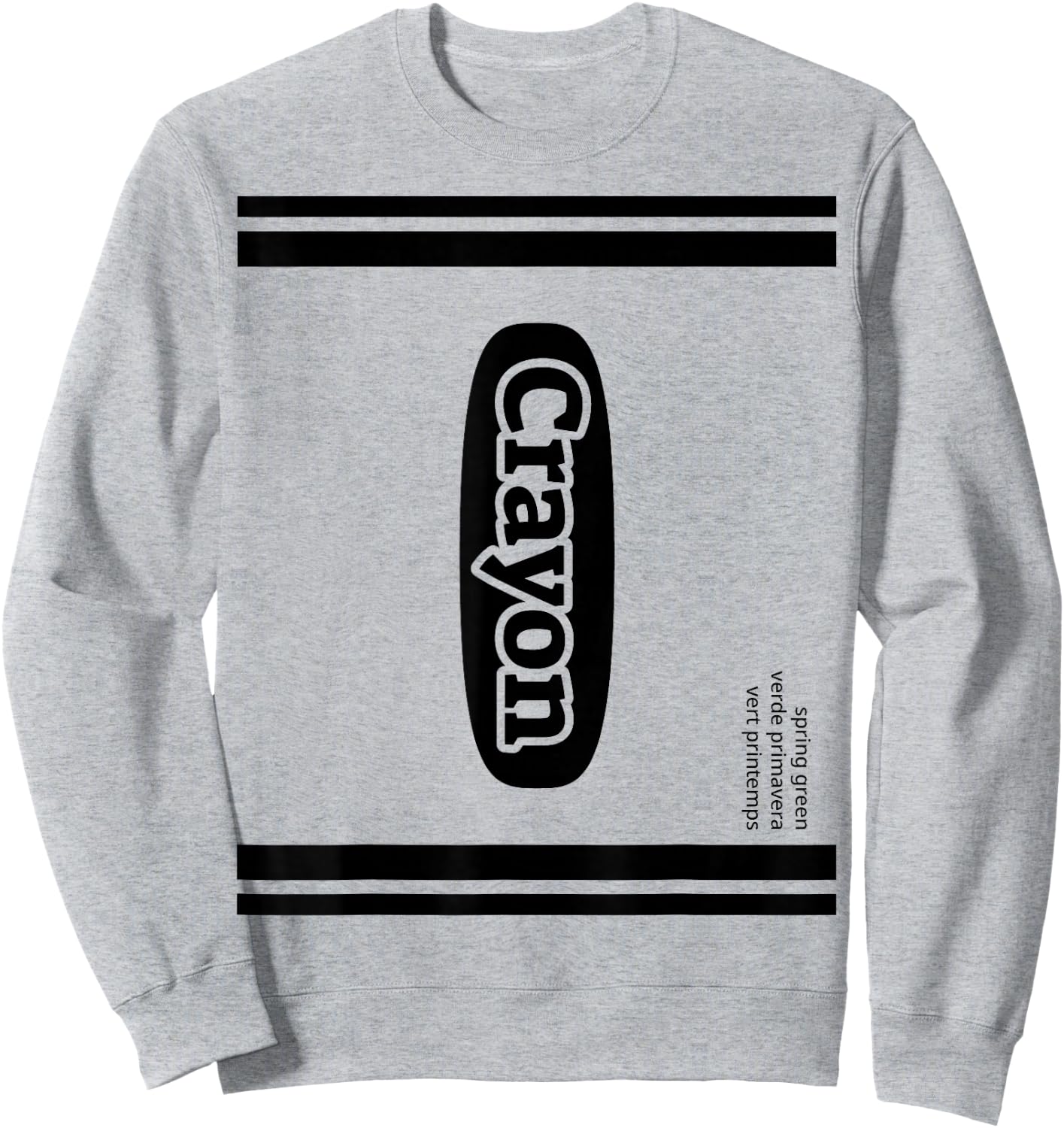 Crayon Spring Green Group Costume Sweatshirt - Sweatshirt | Ash