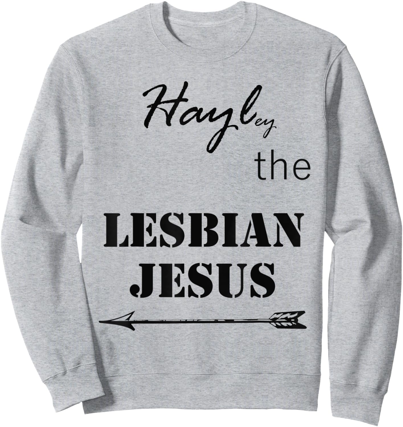 Hayley Merch - The Lesbian Jesus Sweatshirt - Sweatshirt | Ash