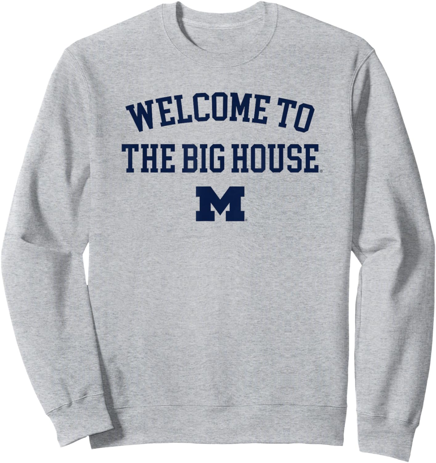 University of Michigan Wolverines U of M The Big House Sweatshirt - Sweatshirt | Ash