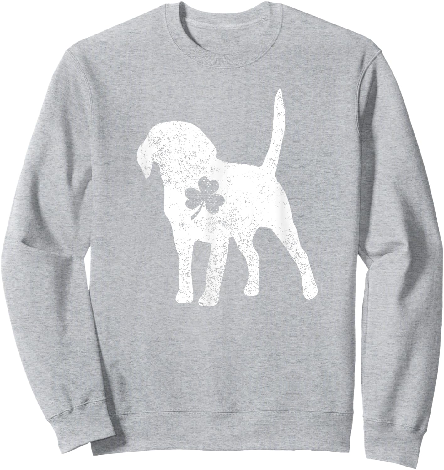Labrador Shamrock St Patricks Day Lab Dog Lover Gift Sweatshirt - Sweatshirt | Ash