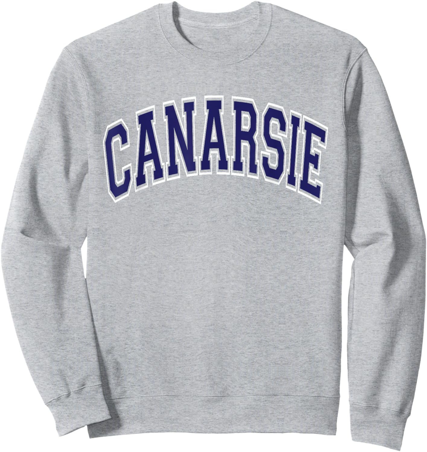 Canarsie Arched Dark Blue Text Sweatshirt - Sweatshirt | Ash