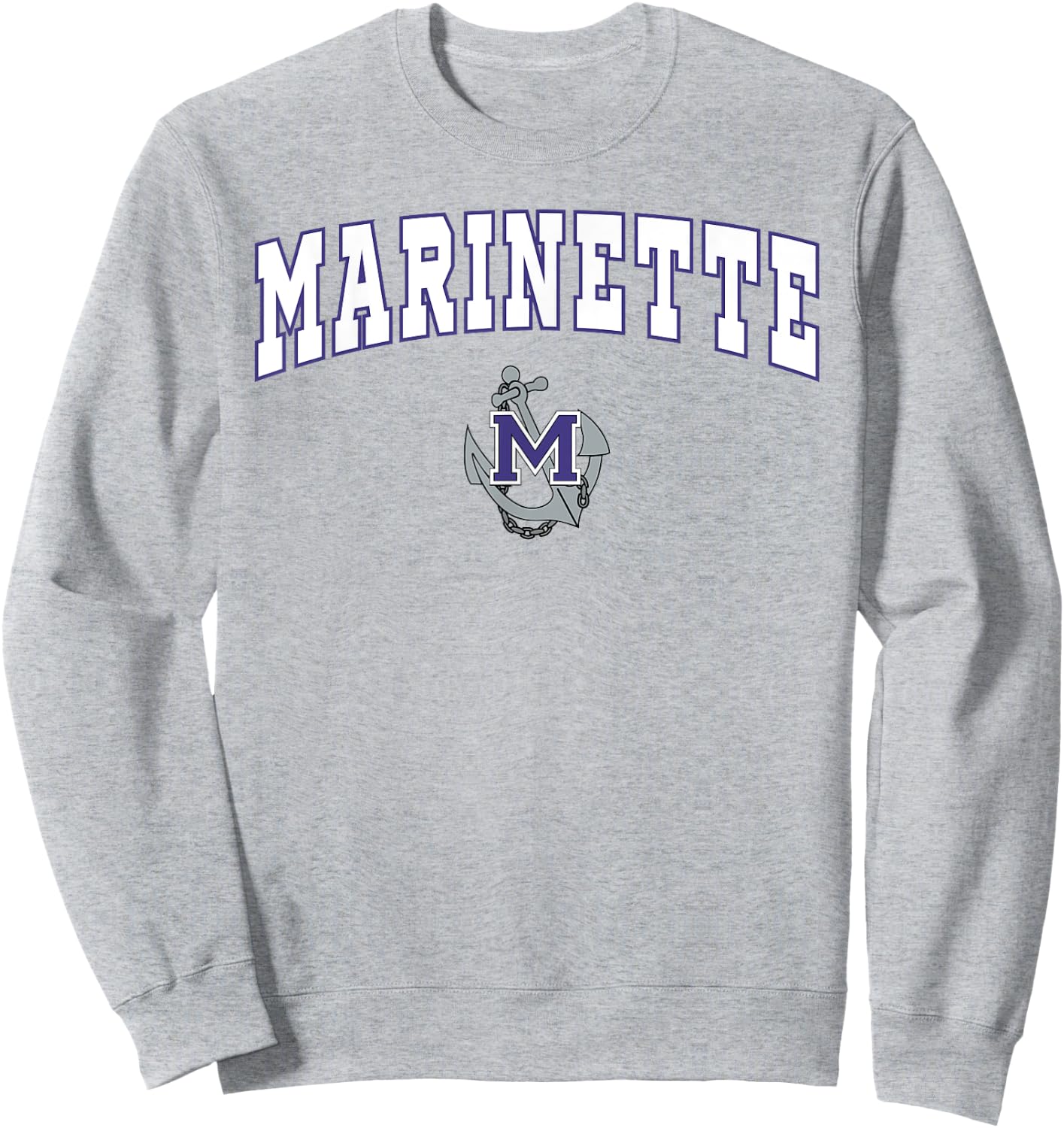 Marinette High School Marines Sweatshirt - Sweatshirt | Ash