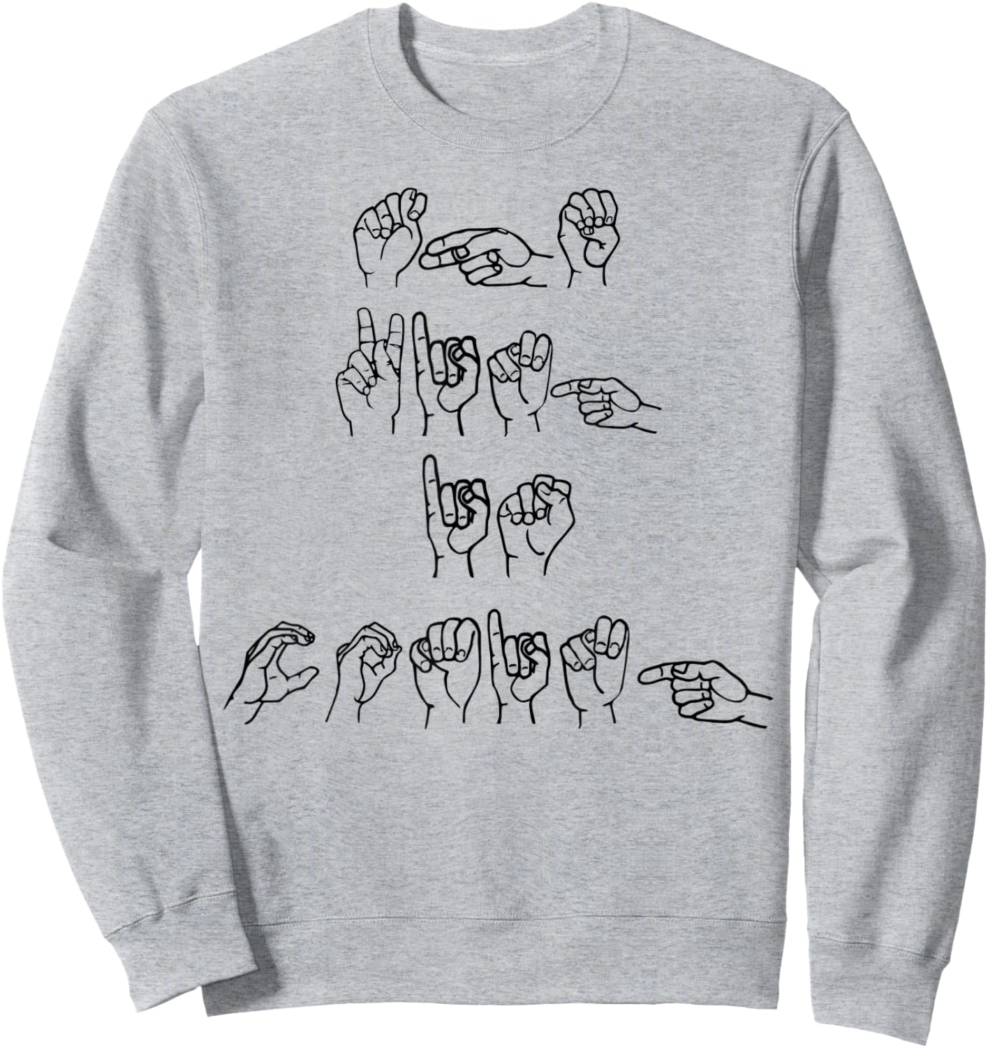 Deaf ASL The King Is Coming Revelation Christian Rapture Sweatshirt - Sweatshirt | Ash