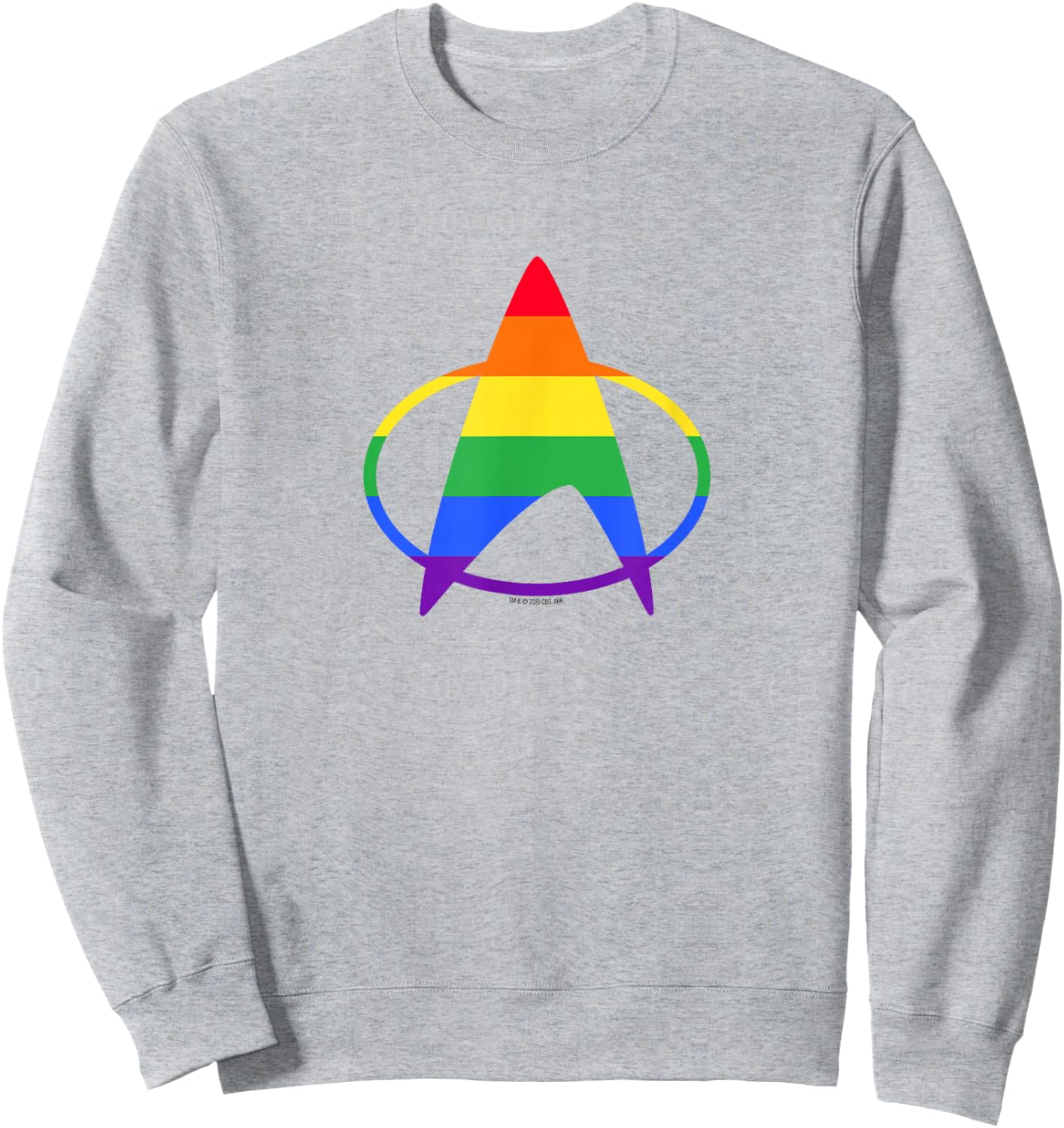 Star Trek: The Next Generation Pride Delta Sweatshirt - Sweatshirt | Ash