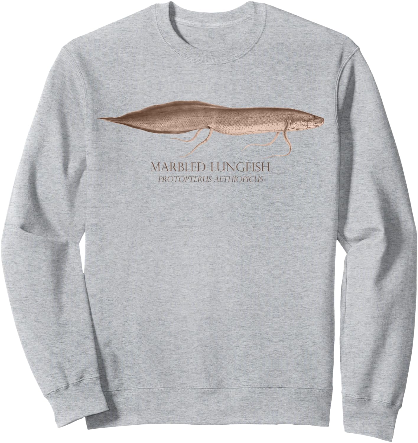 Lungfish Aquarium Fish Keeper Protopterus Aquarist Fish Gift Sweatshirt - Sweatshirt | Ash