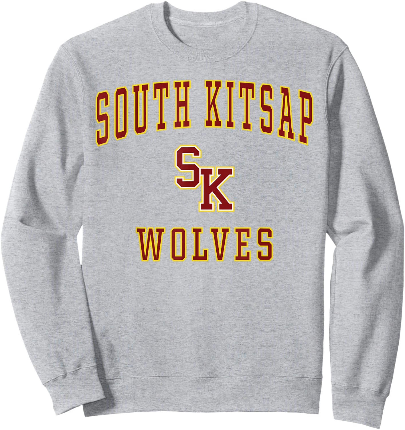 South Kitsap High School Wolves Sweatshirt - Sweatshirt | Ash