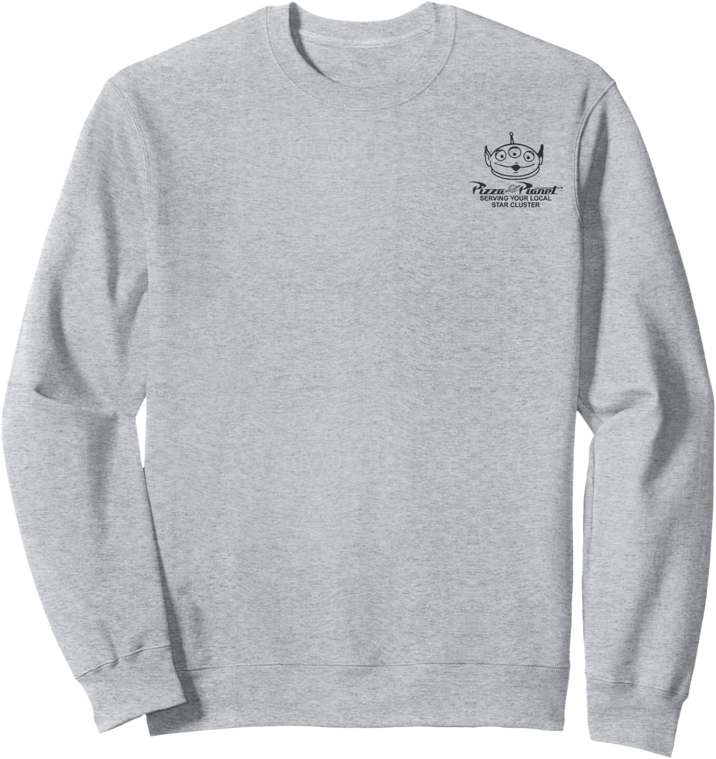 Disney Pixar Toy Story Pizza Planet Est. 1995 Aliens Logo Sweatshirt - Sweatshirt | Ash