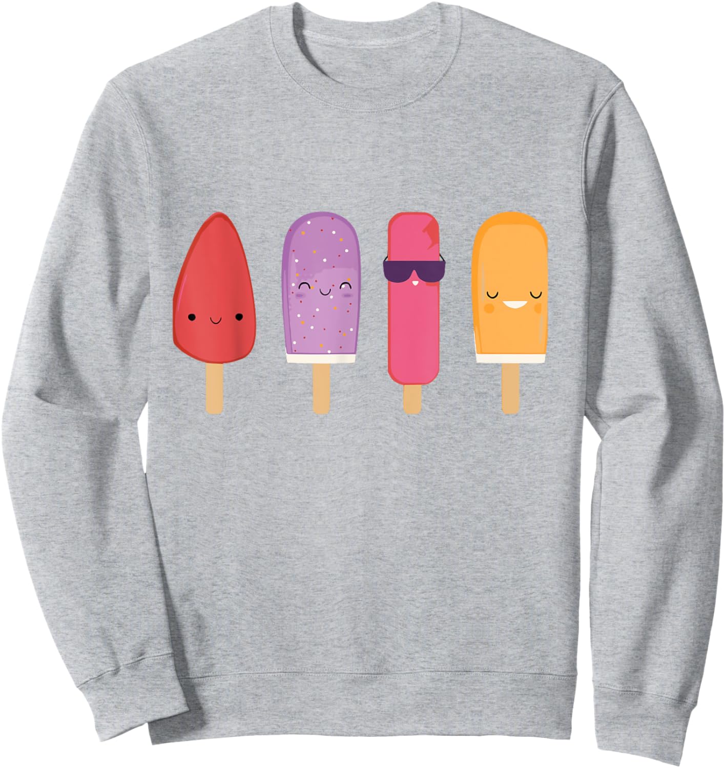 Funny Popsicle Summer Popsicle Sweatshirt - Sweatshirt | Ash