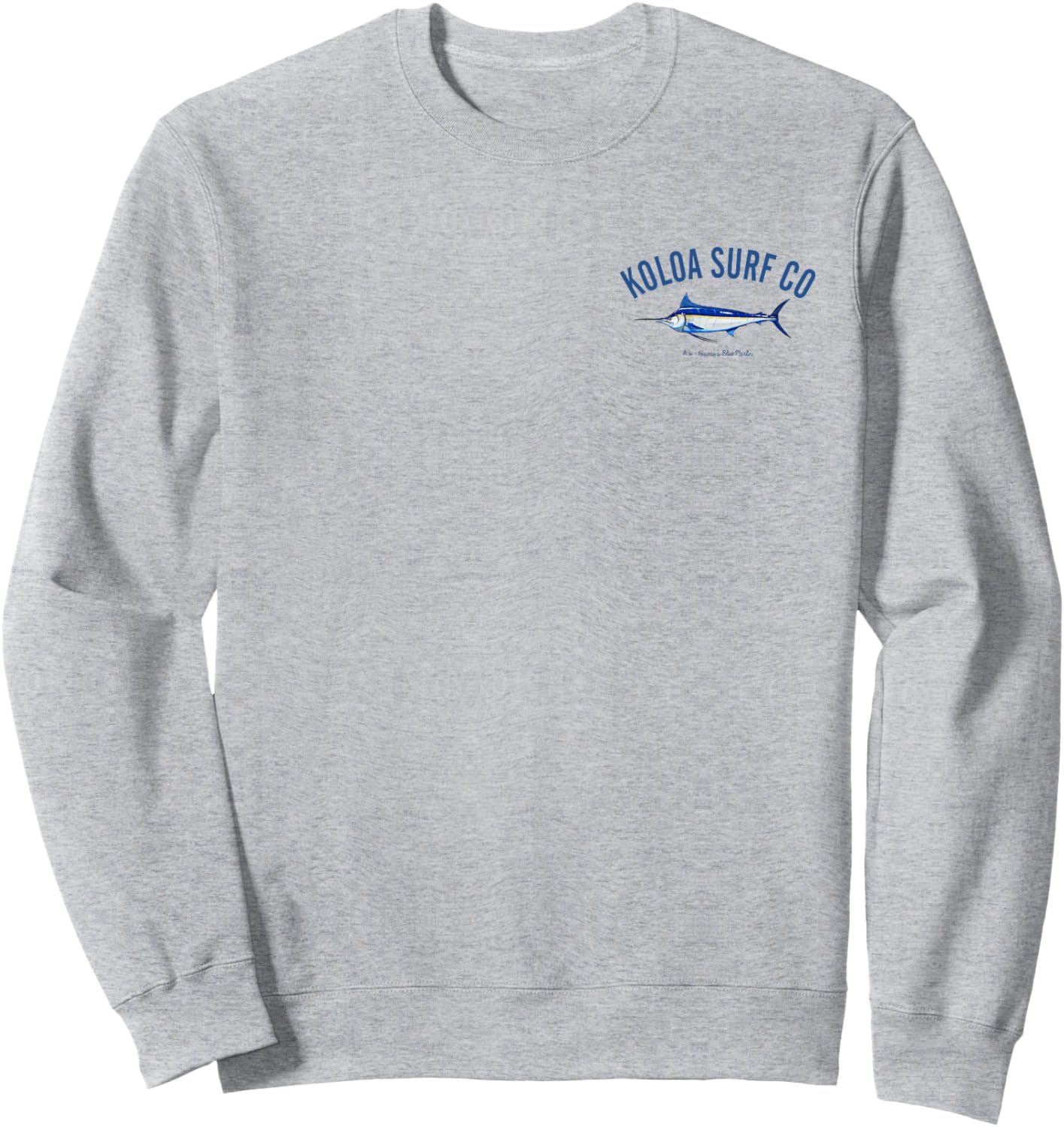 Koloa Surf Blue Marlin Logo Graphic Sweatshirt - Sweatshirt | Ash