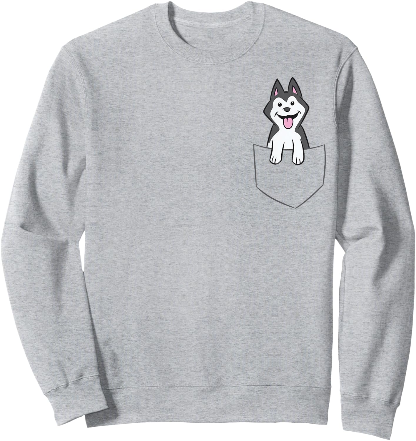 Siberian Husky in Bag Kids Husky in Bag Sweatshirt - Sweatshirt | Ash