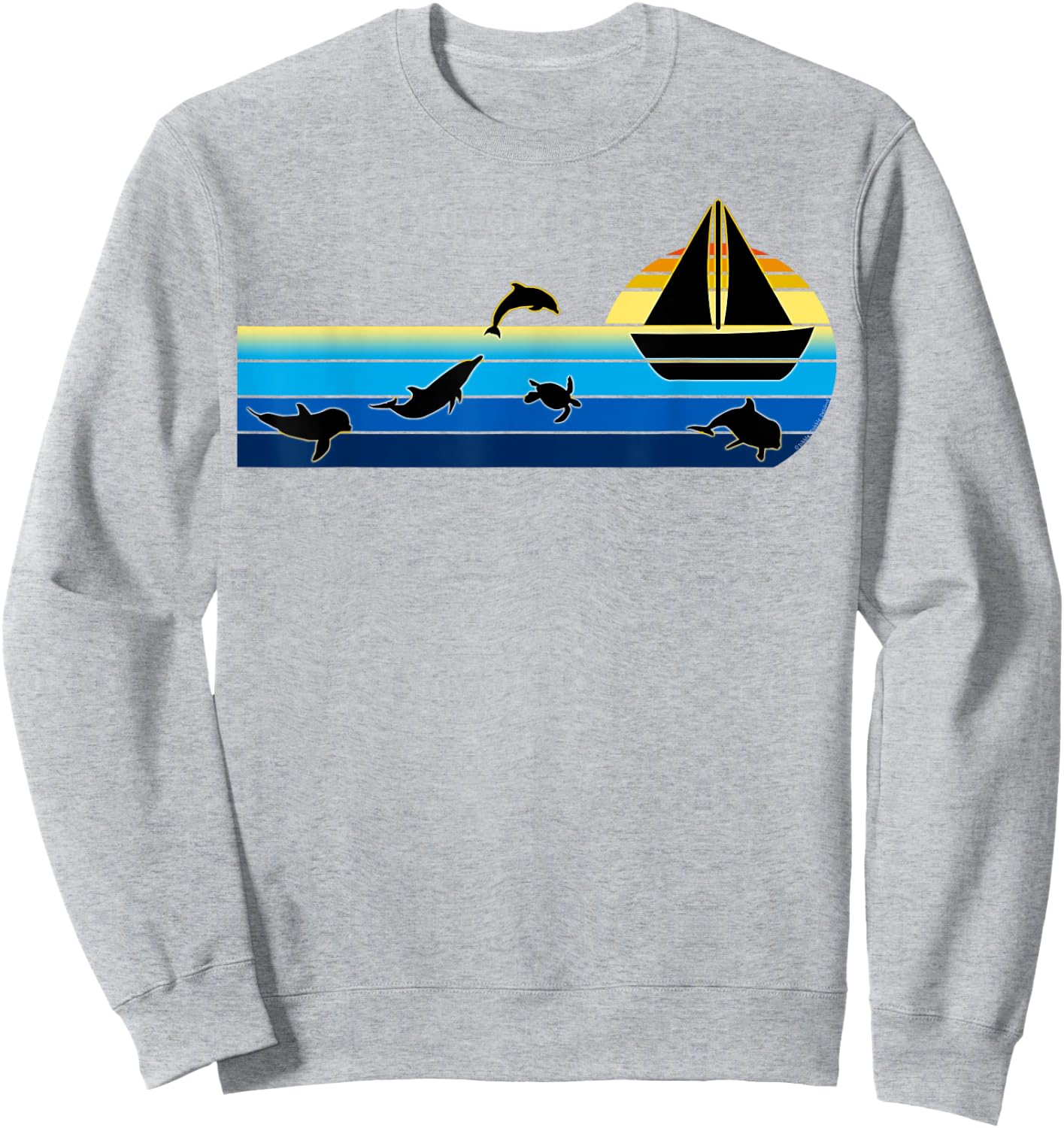 Beautiful Sunrise Sailboat - Sailing Sweatshirt - Sweatshirt | Ash