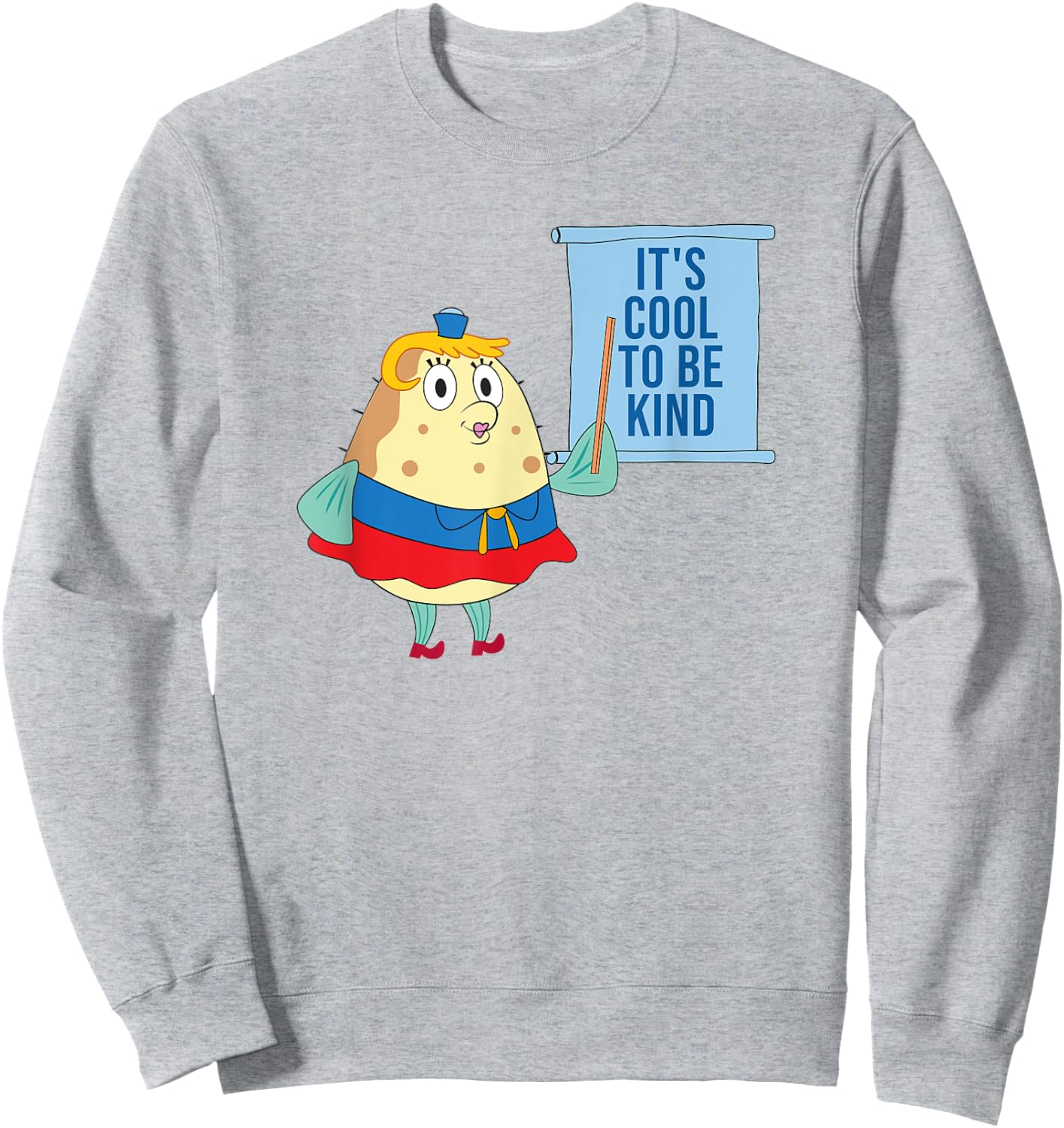 Mademark x SpongeBob SquarePants - Mrs. Puff - Kindness is Cool Sweatshirt - Sweatshirt | Ash