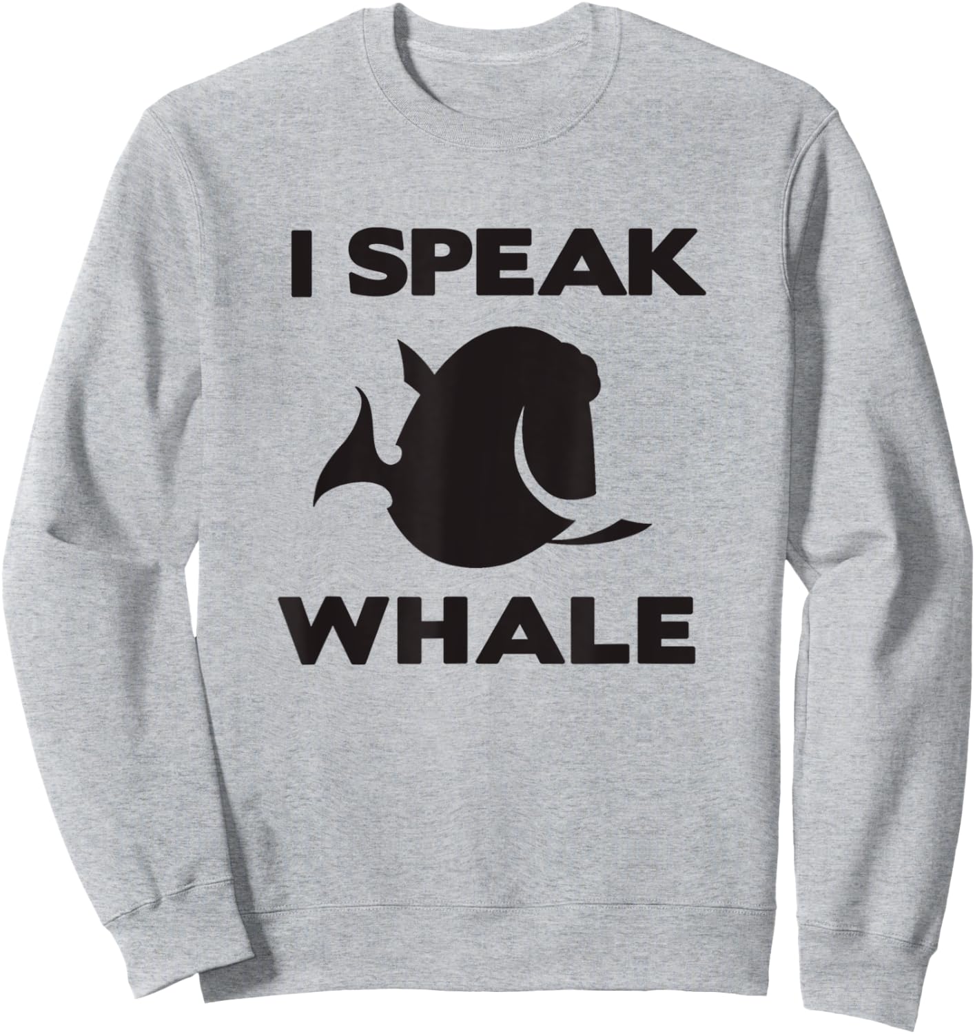 Disney Pixar Finding Nemo Dory I Speak Whale Distressed Logo Sweatshirt - Sweatshirt | Ash