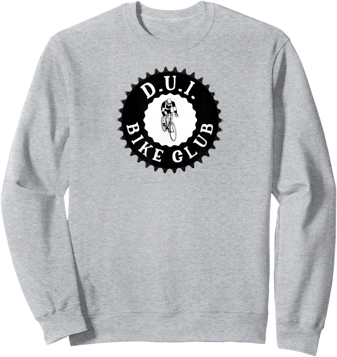 DUI Bike Club - Bicycle Gear Chainring Sweatshirt - Sweatshirt | Ash