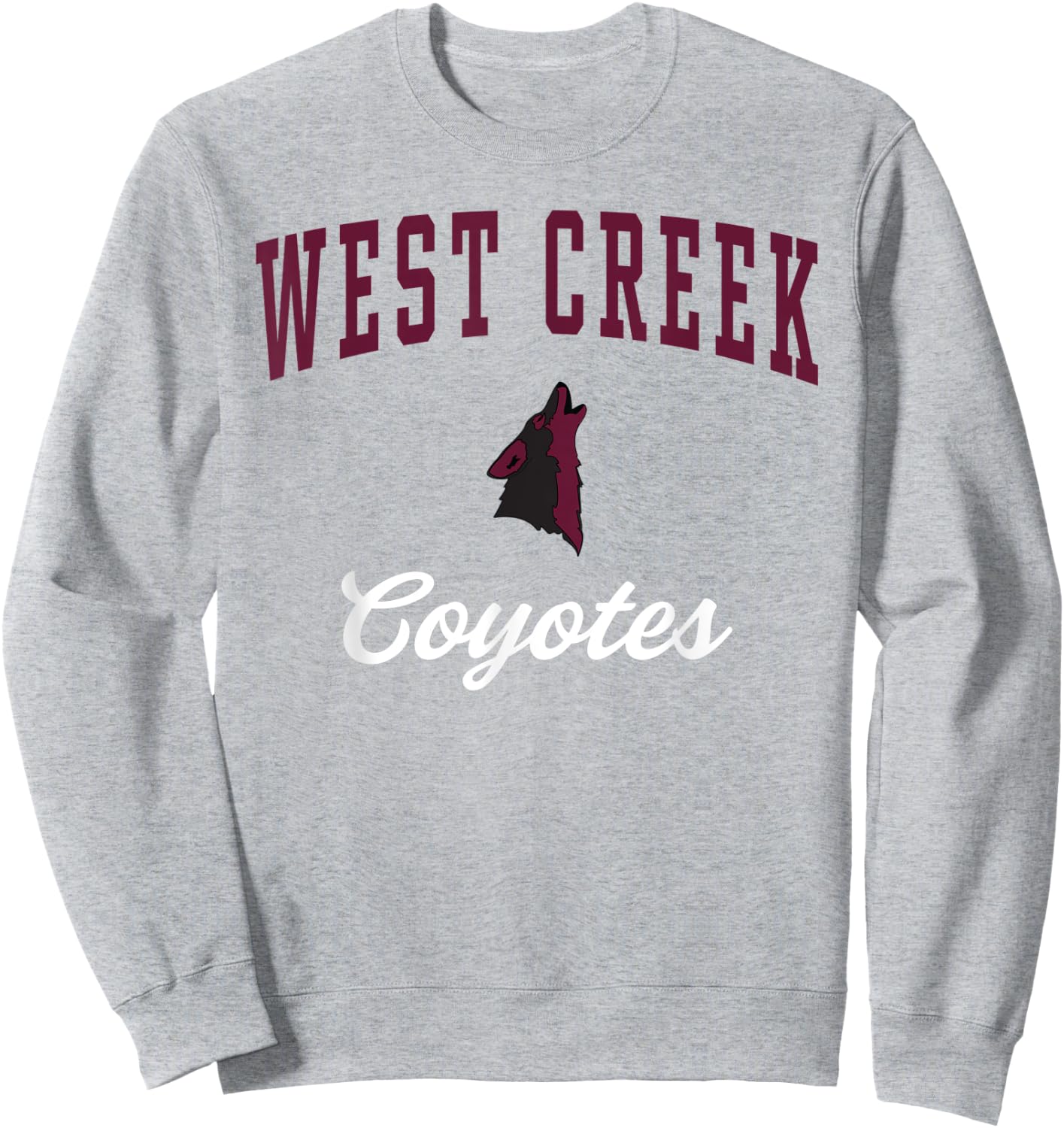 West Creek High School Coyotes Sweatshirt - Sweatshirt | Ash