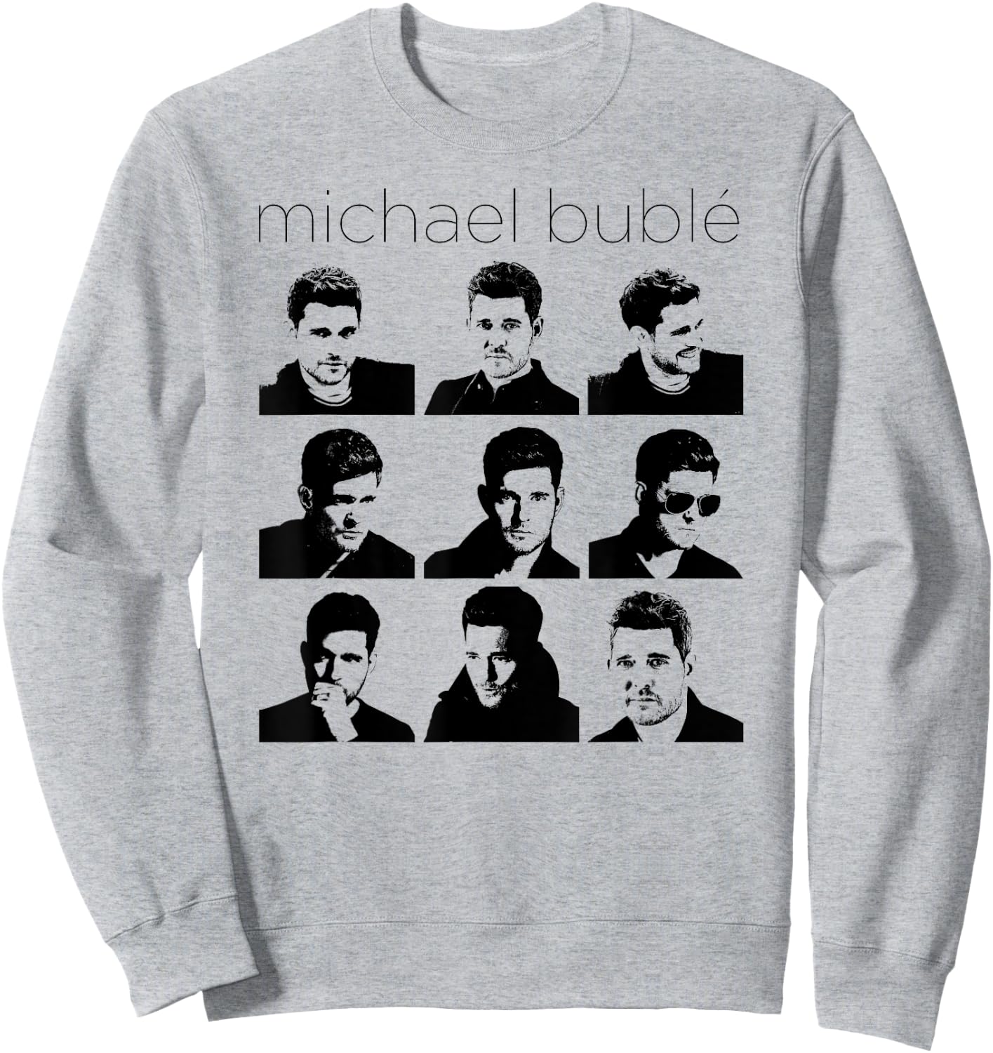 Michael Bublé Faces of Bublé Sweatshirt - Sweatshirt | Ash