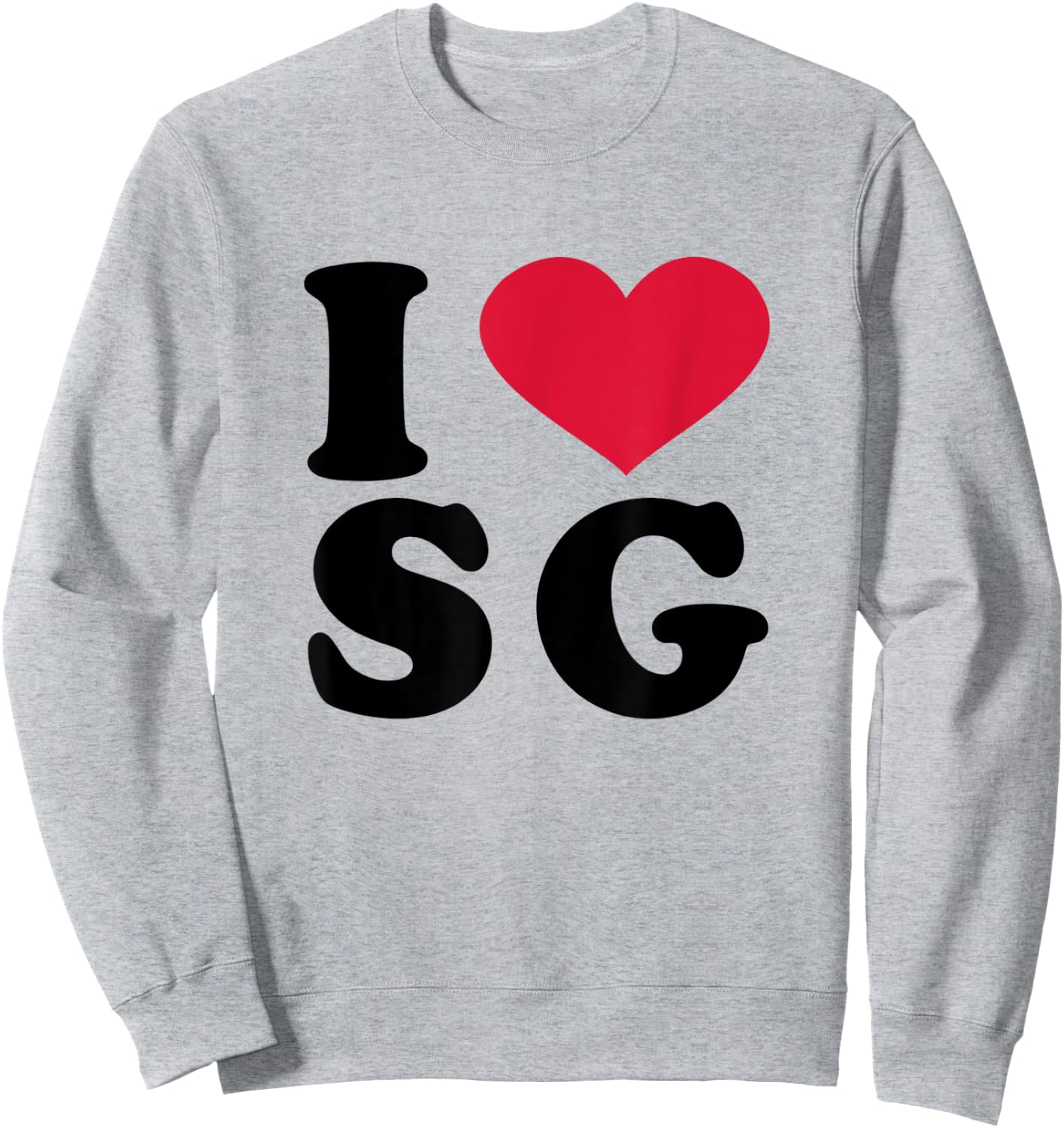 I Love SG Sweatshirt - Sweatshirt | Ash