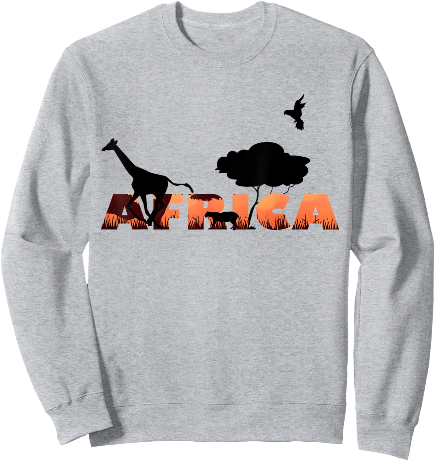 Giraffe Print - African Animals Sweatshirt - Sweatshirt | Ash