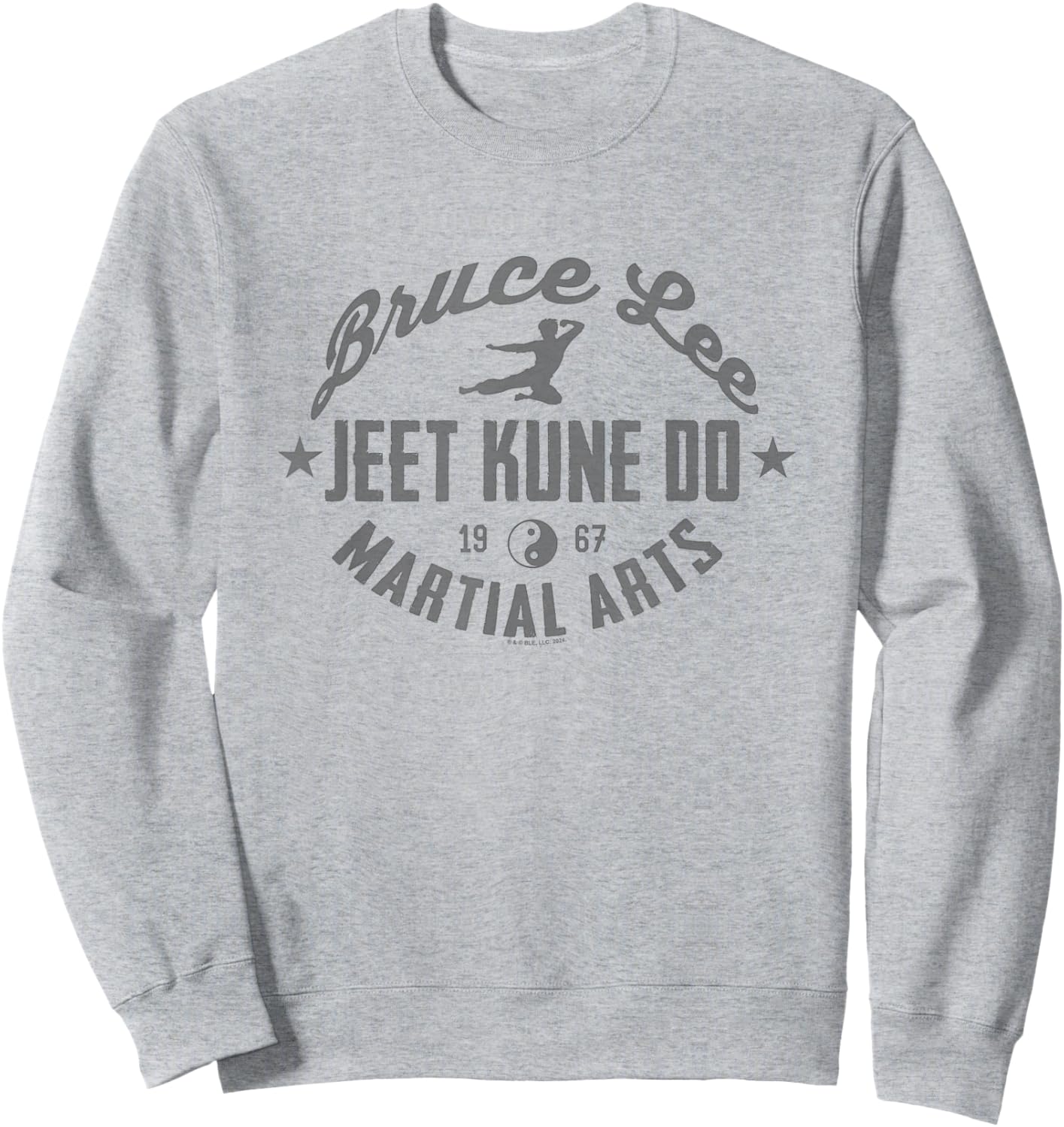 Bruce Lee Jeet Kune Do Martial Arts 1967 Vintage Logo Sweatshirt - Sweatshirt | Ash