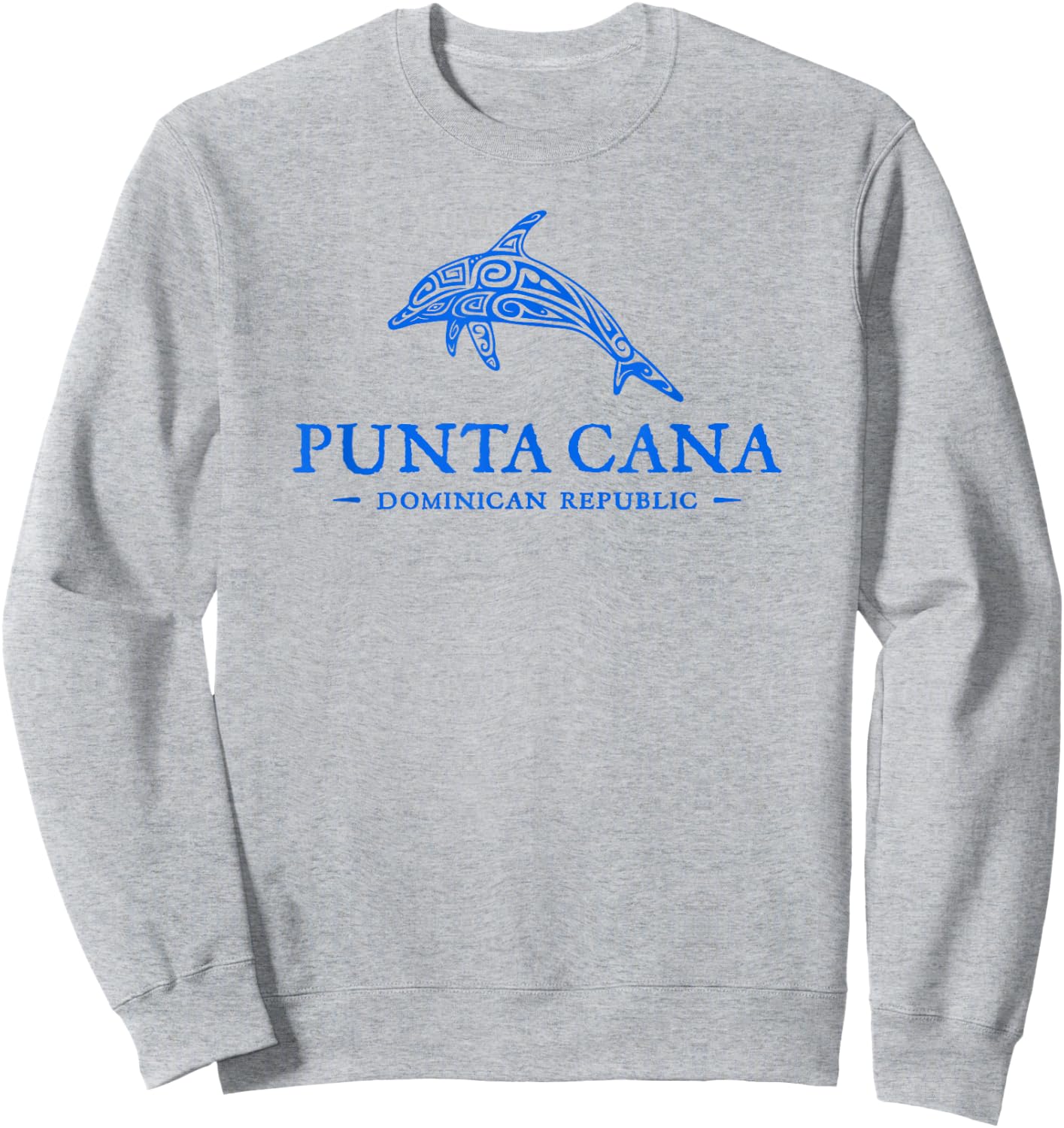 Punta Cana Dominican Republic Dolphin Boys Girls Souvenir Sweatshirt - Sweatshirt | Ash