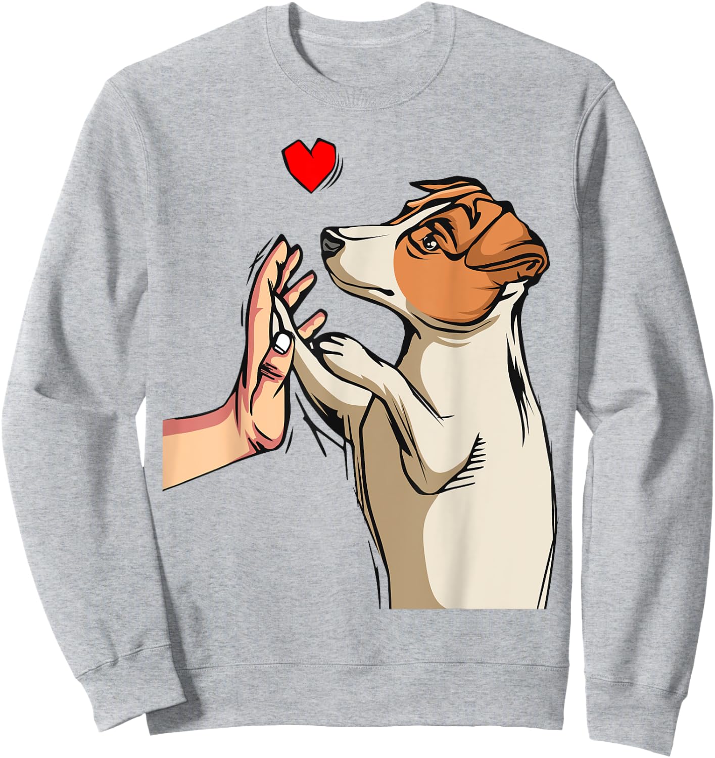 Jack Russell Terrier Love Dog Mom Funny Girls Gift Sweatshirt - Sweatshirt | Ash