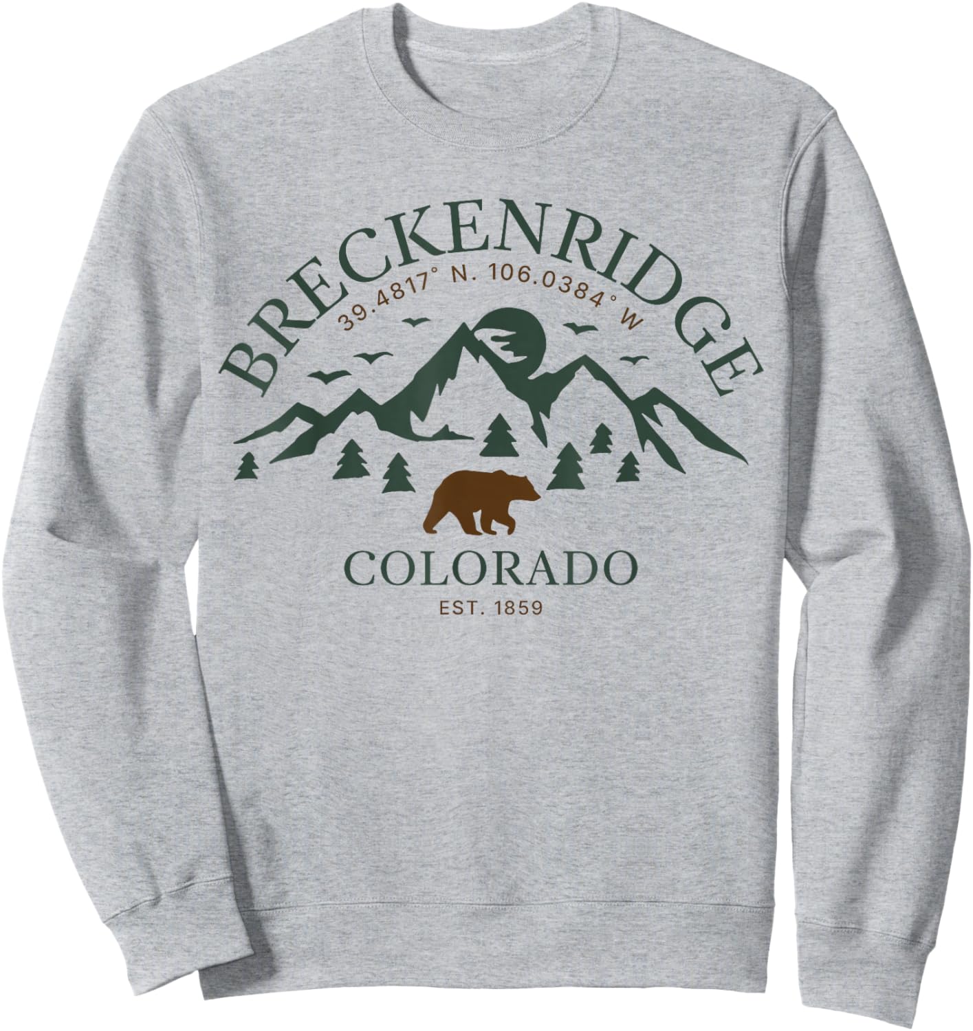 Breckenridge Colorado Sweatshirt - Sweatshirt | Ash