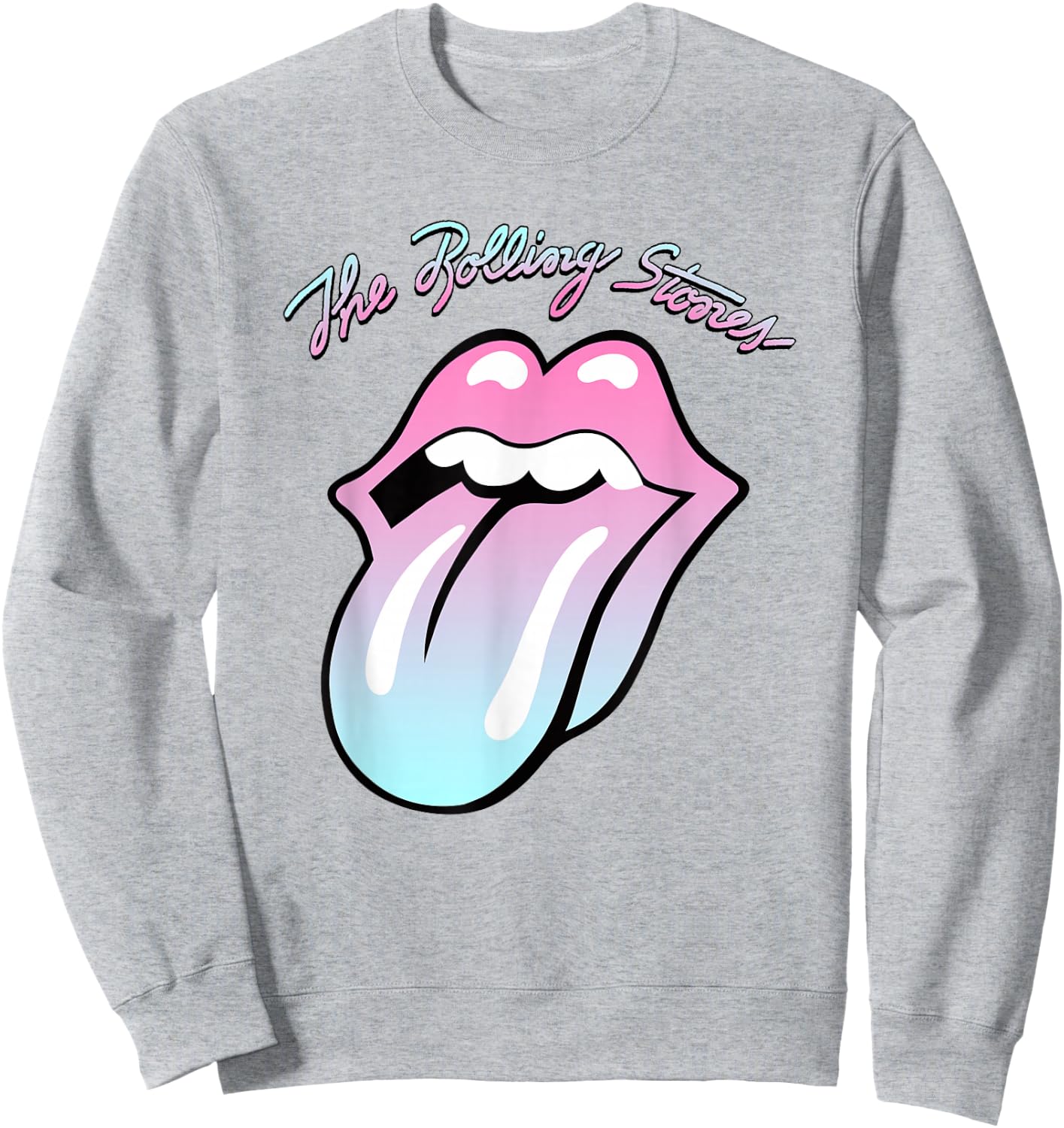 Official Rolling Stones Gradient Tongue Yellow Sweatshirt - Sweatshirt | Ash