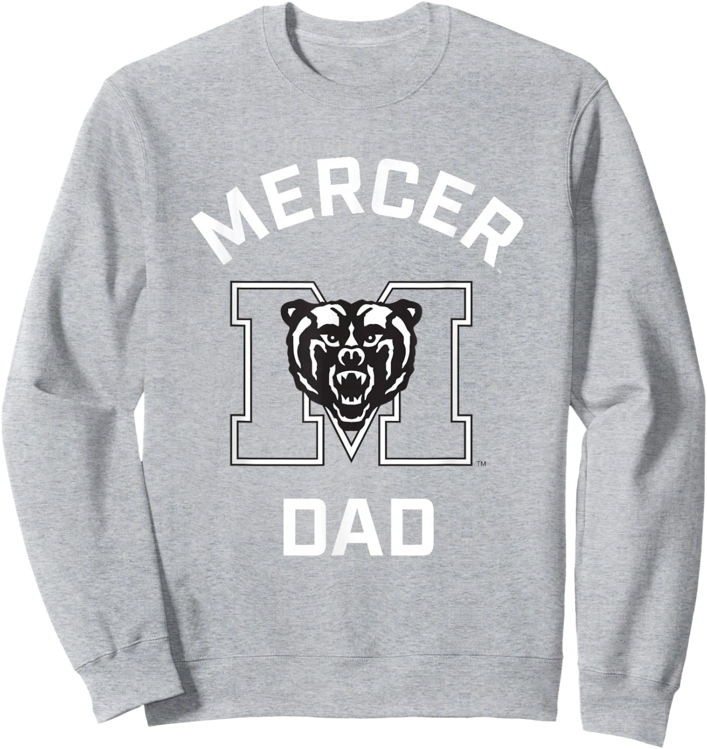 Mercer University Bears Arched Dad Sweatshirt - Sweatshirt | Ash