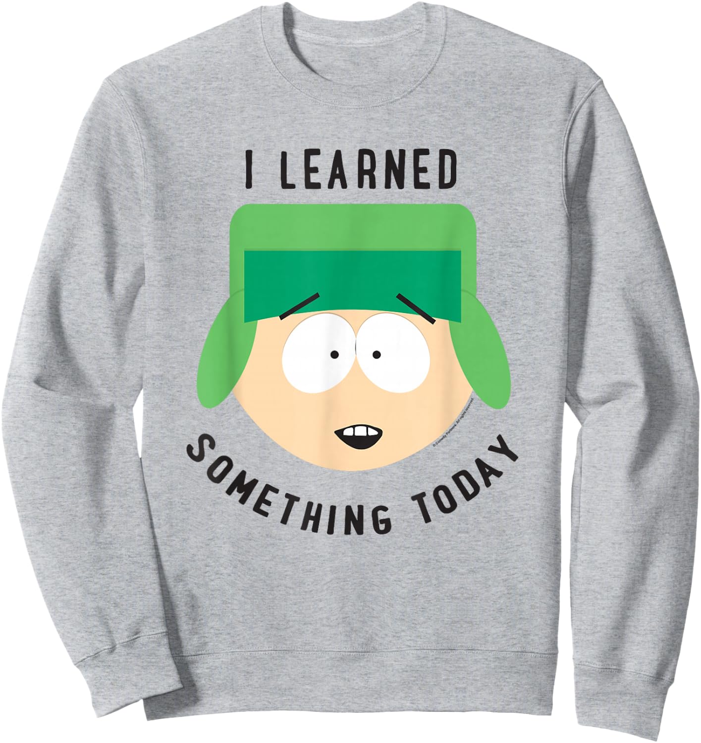 South Park Kyle I Learned Something Today Sweatshirt - Sweatshirt | Ash