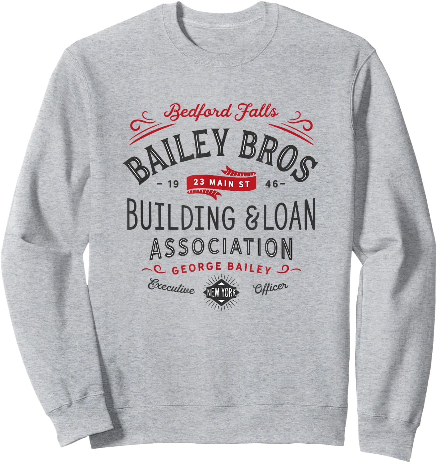 Christmas, Bailey Brothers Building & Loan. Holiday Classic Sweatshirt - Sweatshirt | Ash