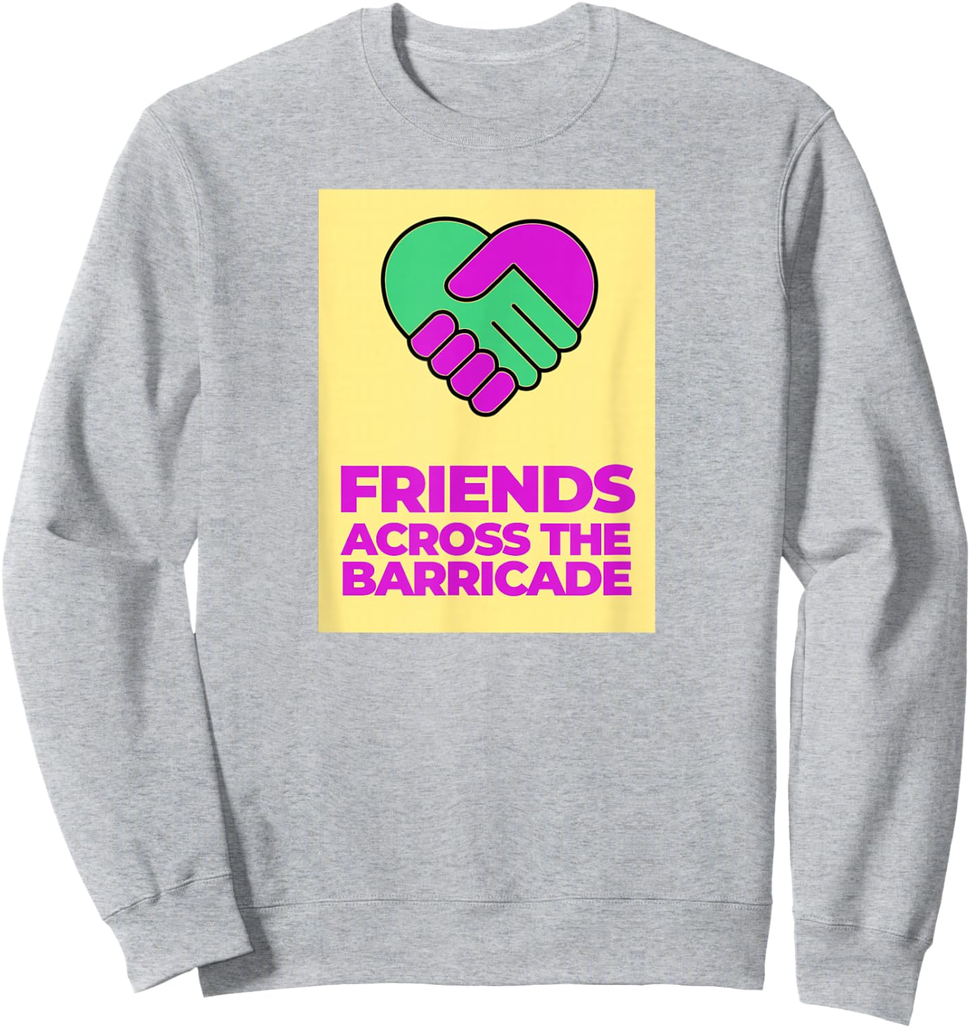 I Am A Derry Girl Friends Across The Barricade Sweatshirt - Sweatshirt | Ash