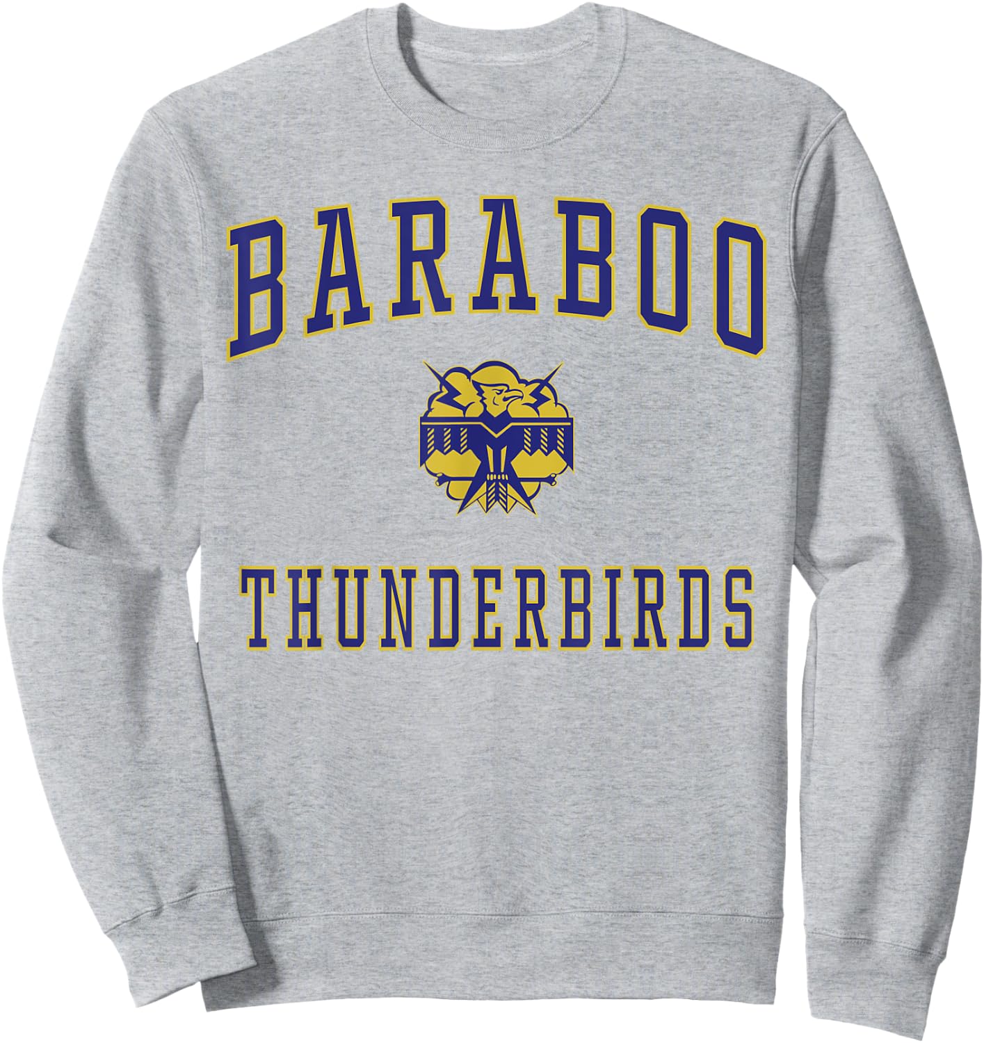 Baraboo High School Thunderbirds Sweatshirt - Sweatshirt | Ash