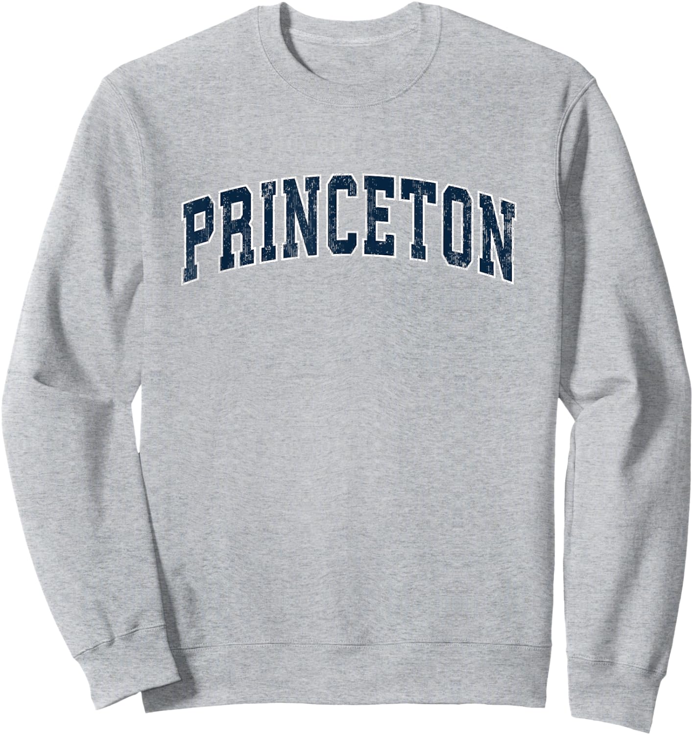 Princeton New Jersey NJ Vintage Sports Design Navy Design Sweatshirt - Sweatshirt | Ash