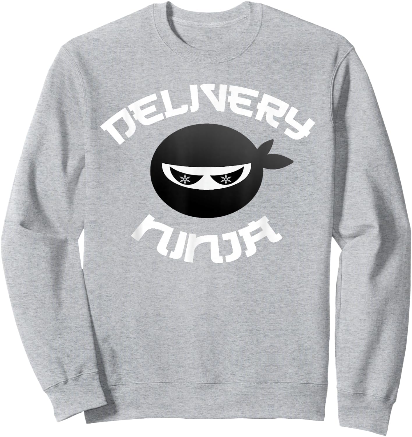 Funny DELIVERY NINJA Pizza Mailman Truck School Bus Driver Sweatshirt - Sweatshirt | Ash
