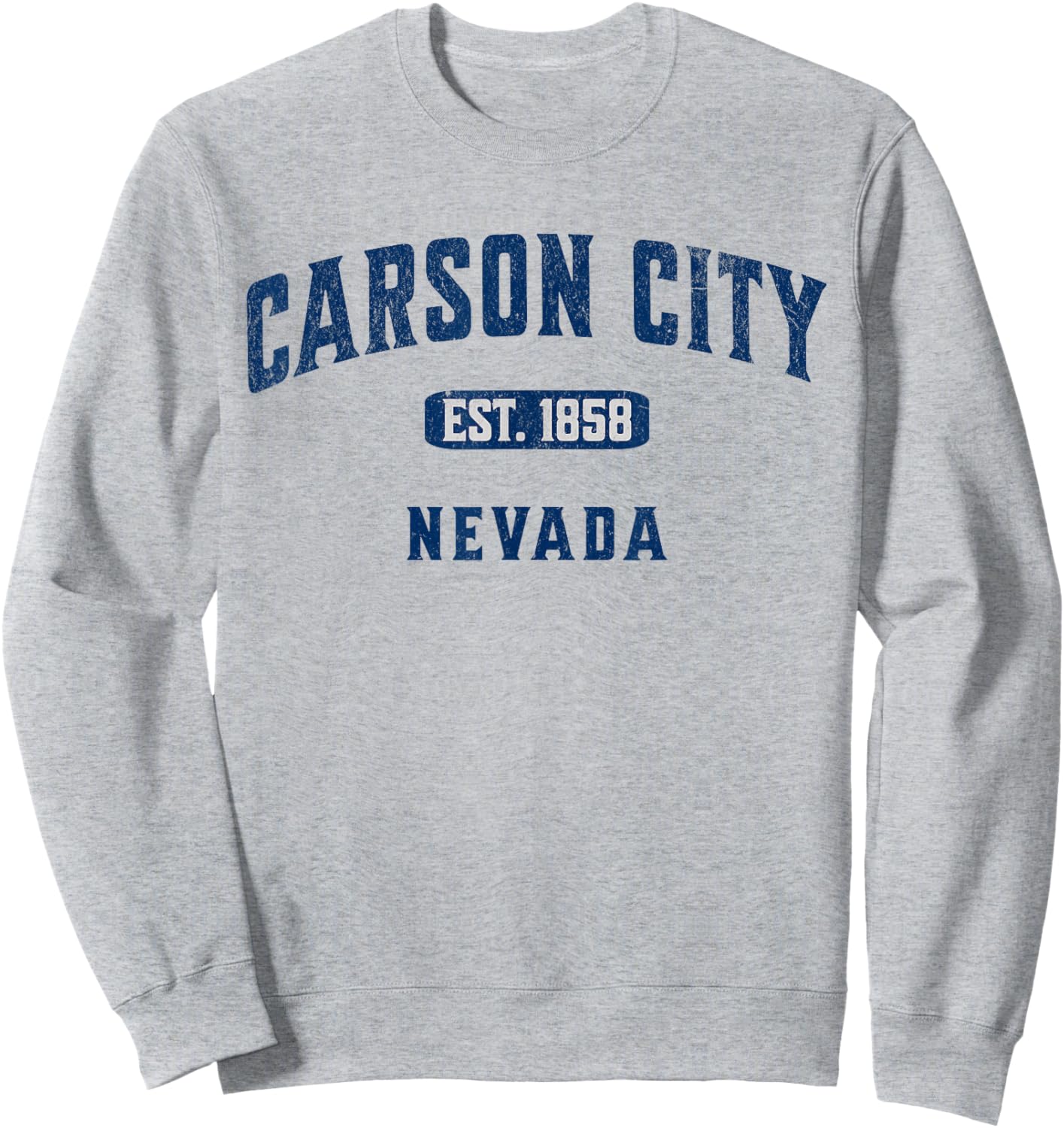 Vintage Athletic Souvenir Visit Carson City Nevada Sweatshirt - Sweatshirt | Ash